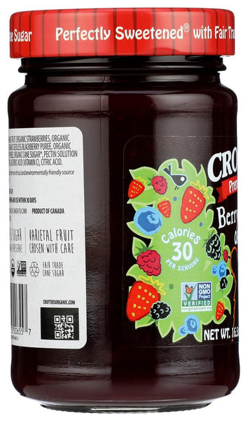 Crofter'S Organic Premium Spread, Seedless Blackberry, 16.5 Oz. (Pack Of 6)