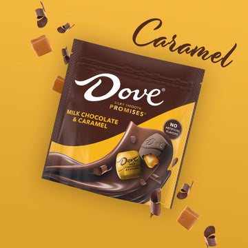 Dove Promises Milk Chocolate Caramel St. Patricks Day Candy, 6.74 Oz Bag (Pack Of 8)