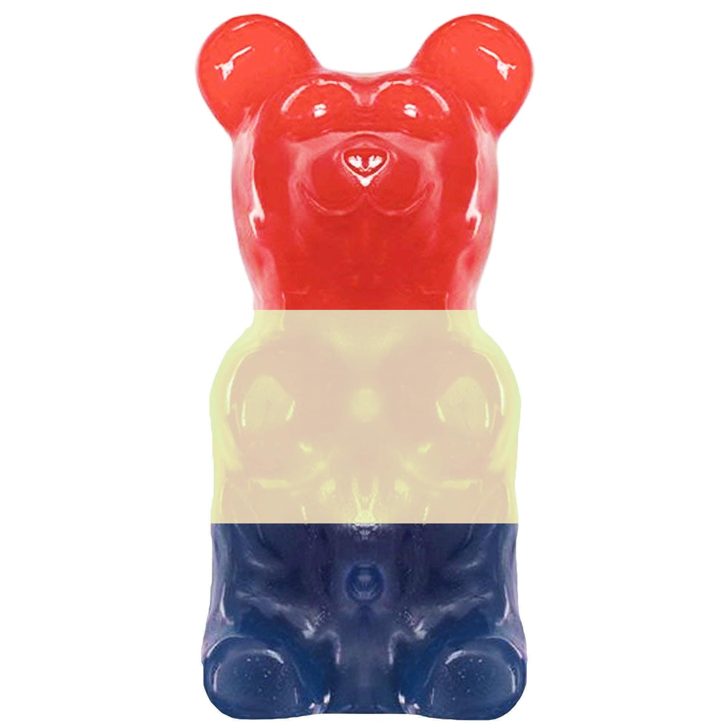 The Gummy Bear Guy Worlds Largest Gummy Bear - Cherry/Strawberry Banana/Blue Raspberry, 80 Ounces, Blue