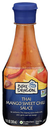 Blue Dragon Thai Mango Sweet Chili Sauce, 10.5 Oz (Pack Of 6), Dipping Sauce, Marinade, Squeezy Bottle, Gluten Free, Vegan