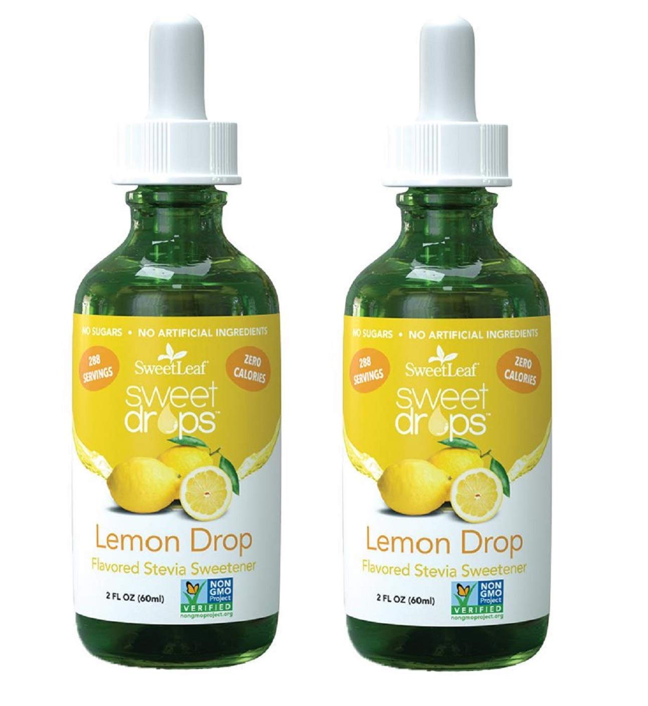 Sweetleaf Stevia Sweet Drops Lemon Drop - Liquid Stevia Drops Sweetener, Zero Calorie, Non-Gmo Flavored Stevia Liquid Sugar Subs