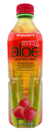 Iberia Aloe Vera Juice Drink, Strawberry, 16.9 Fl Oz (Pack Of 24)