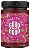 Good Good Sweet Raspberry Jam, Real Berries, No Added Sugar, Keto Friendly, Gluten Free, Vegetarian Friendly, 12 Ounce (Pack of