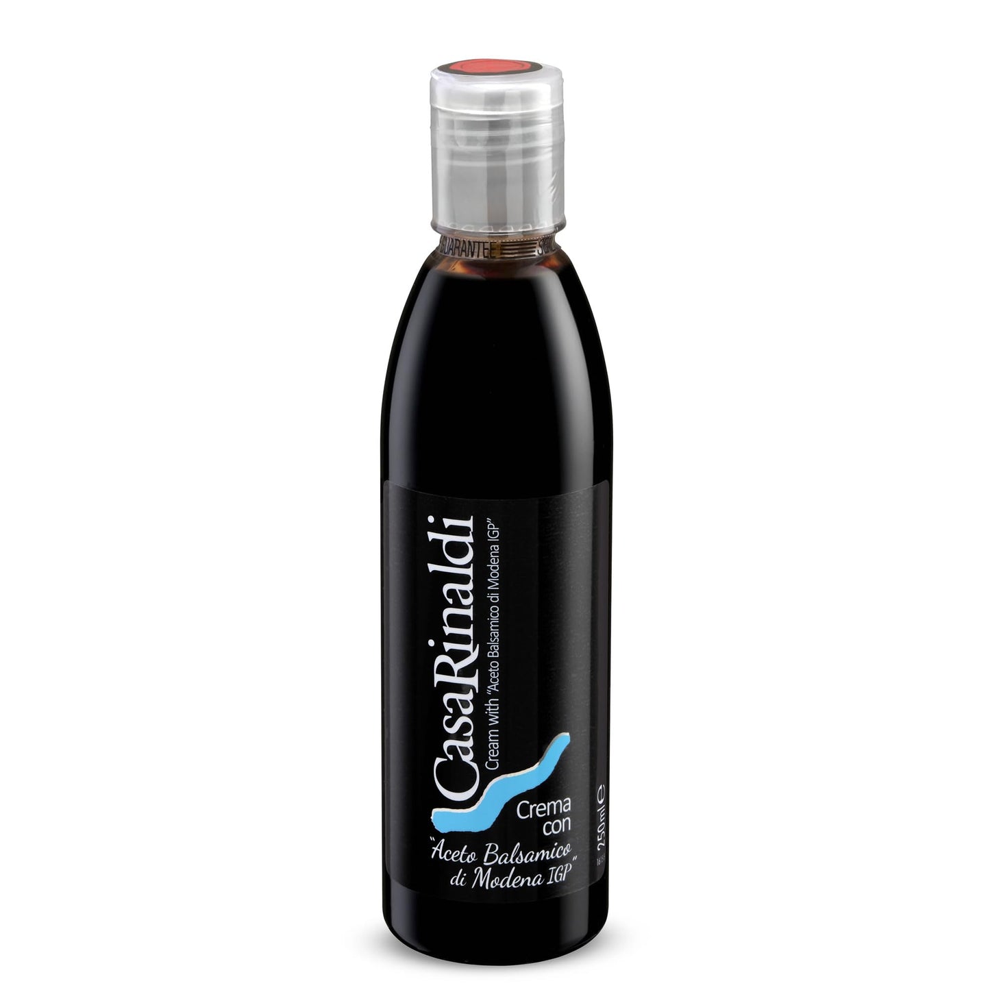 Casa Rinaldi Balsamic Glaze - Italian Balsamic Vinegar of Modena PGI Cream, Smooth Glossy Drizzle for Salads, Caprese, Vegetable