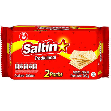 Saltin Noel Original Crackers | Crispy Flavor | Touch of Salt | 7.05 Oz (Pack of 4)
