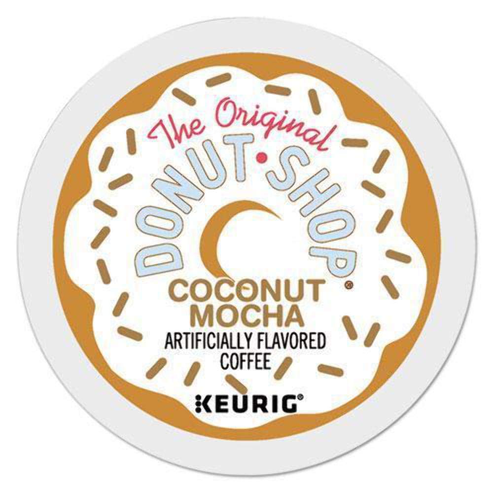 The Original Donut Shop Coconut Mocha, Single-Serve Keurig K-Cup Pods, Flavored Medium Roast Coffee, 24 Count