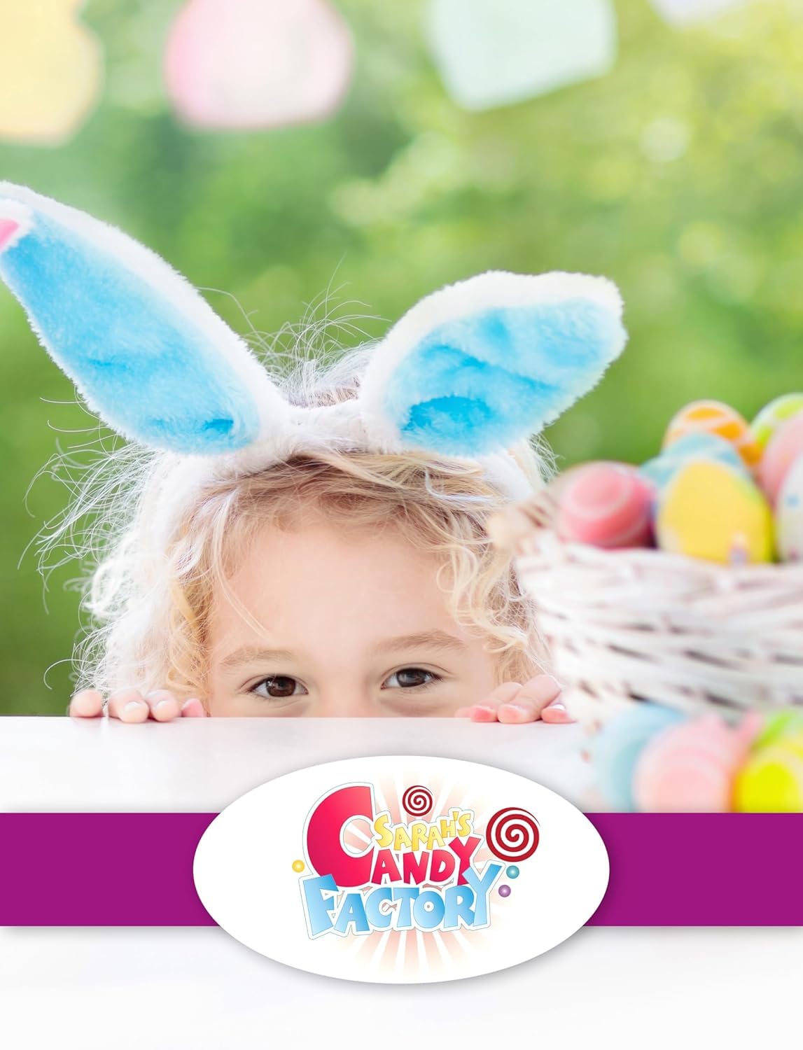 Easter Snack Basket With Liner (50 Count) Filled With Treats, Candy, Peelable Gummies, Marshmallow Gummies, Bunny And More, Grea