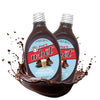 Foxs U-Play Syrup Bottle - Brooklyn Oriflavor Blendal Since 1900 Thick No High Fructose Corn Syrup Kosher Certified Fat Free For Egg Creams Coffee Milkshakes & Desserts 18 Oz (2-Pack Sugar Free Chocolate)