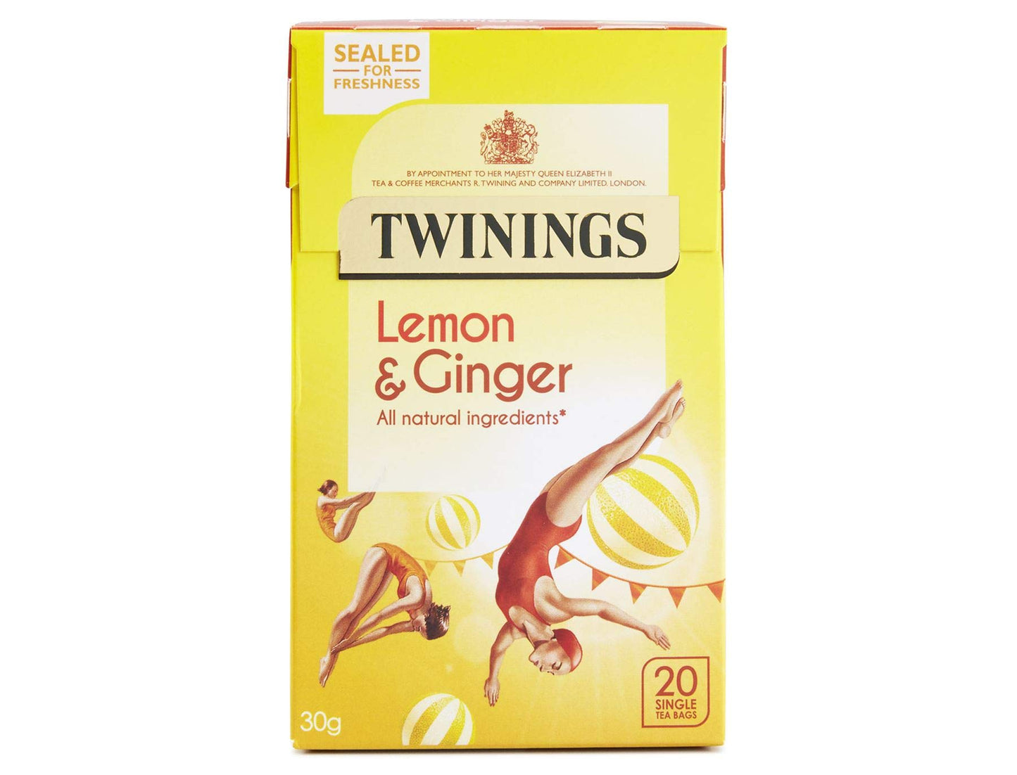 Twinings Herbal Revive Tea Bags, Lemon & Chinese Ginger, 20 Count
