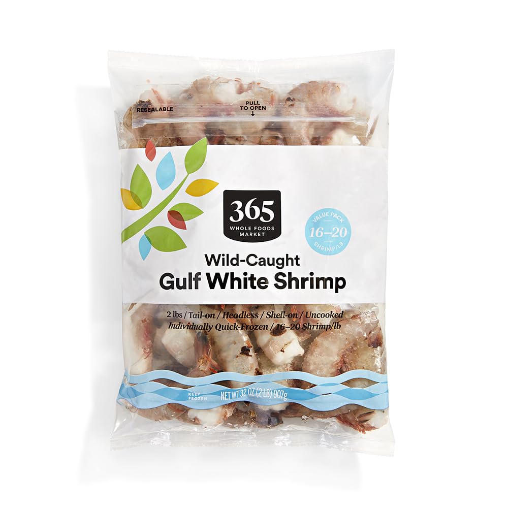 365 Everyday Value, Gulf Wild White Shrimp, 32 oz