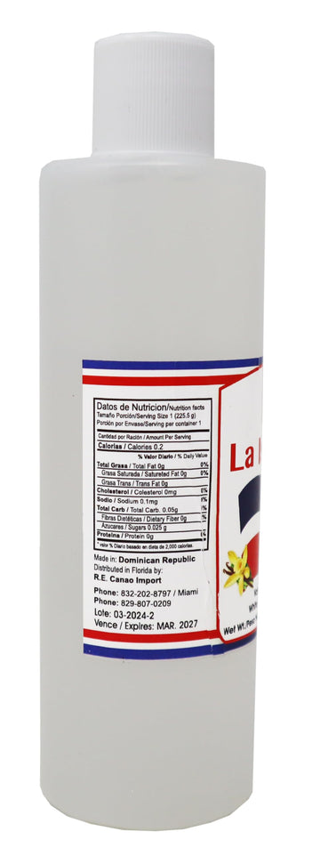 Vanilla Blanca White 8 Oz (473.17Ml) – Clear Compatible With Vanilla Extract For Baking & Desserts – Made In Dominican Republic – Perfect For Cakes, Cookies, Frosting & More