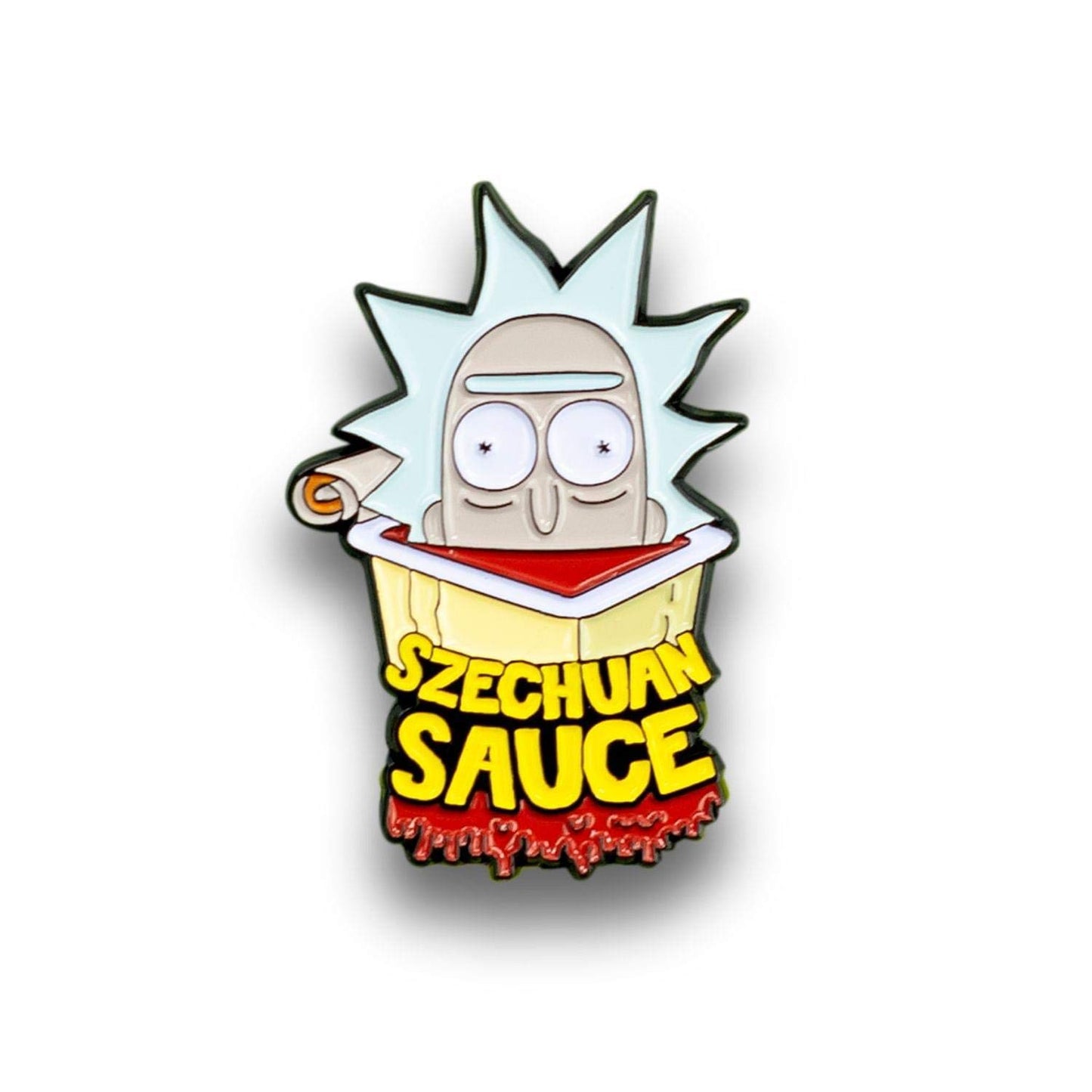 Rick And Morty Szechuan Sauce Pin | Small Metal Enamel Pin | Unique Rick & Morty Series Collectible