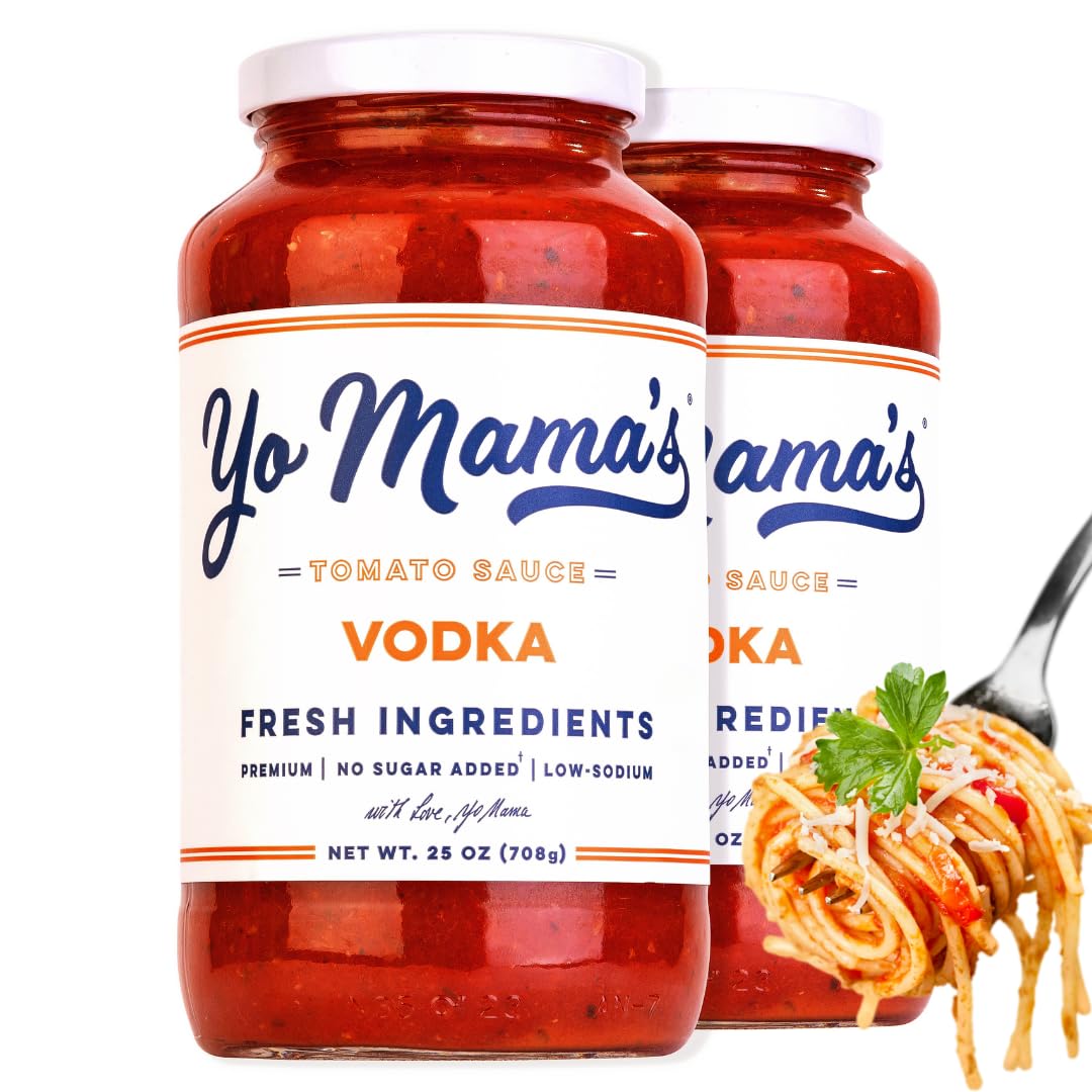 Yo Mamas Foods Keto Vodka Pasta Sauce - No Sugar Added, Low Carb, Gluten Free - 1.56 lb (Pack of 2)