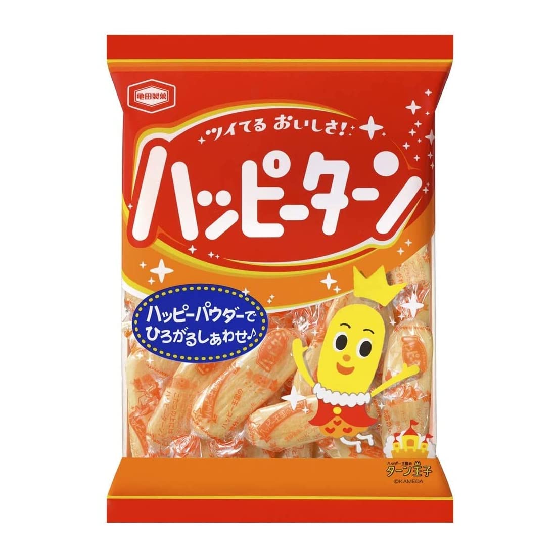 Happy Turn Happy Powder Covered Rice Crackers 3.8oz 2pcs Japanese Rice Cracker Ninjapo