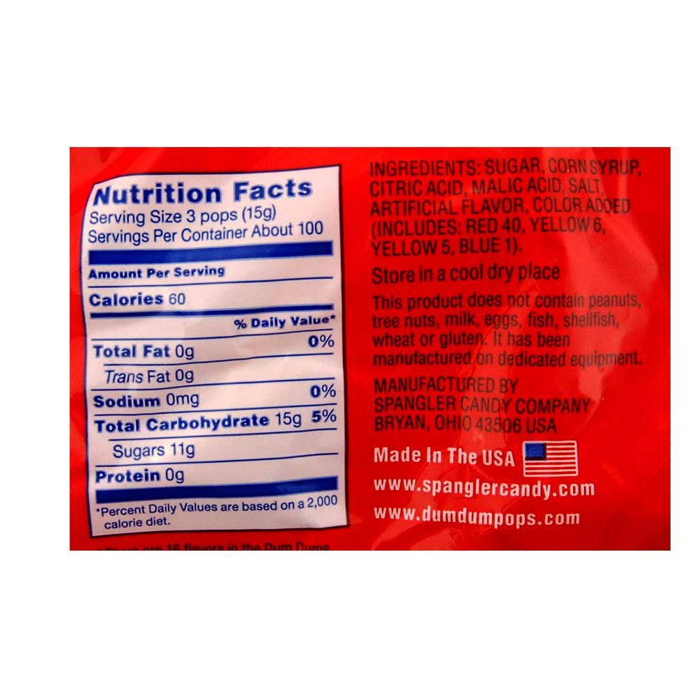 Dum Dums Lollipops, 300 Count Bag (Pack Of 8)