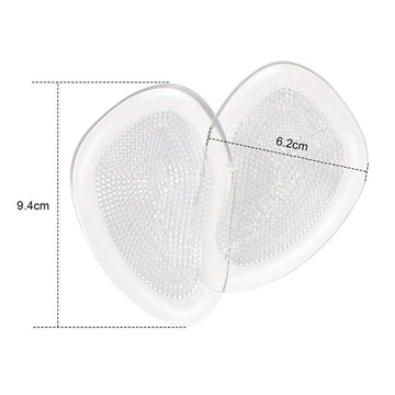 Uraqt High Heels Pads, 3 Pairs Metatarsal Pads For Women, Reusable Ball Of Foot Cushion, Forefoot Gel Insoles Prevent Blisters A