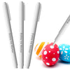 3Pcs White Edible Markers For Cookie Decorating, Edible Pen With Upgraded Smooth Tip, Food Grade Gourmet Writer For Decorating Fondant Cakes, Easter Eggs, Frosting, Macaron