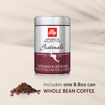 Illy Whole Bean Coffee - Perfectly Roasted Whole Coffee Beans - Guatemala Dark Roast - With Notes Of Chocolate - Complex & Balan