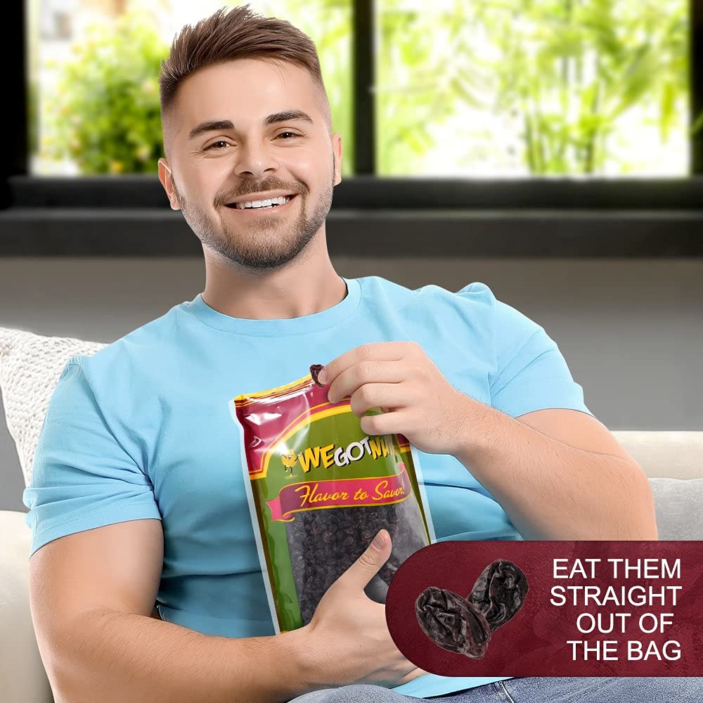 Dried Dark Raisins, 5 Lb In Resealable Bag Natural And Healthy Snack, Premium Quality