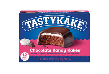 Tastykake Chocolate Kandy Kakes, 12 Count - Chocolate Cakes with Creme Filling (Pack of 2)
