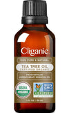 Cliganic Organic Tea Tree Essential Oil, 100% Pure Natural, For Aromatherapy | Non-Gmo Verified