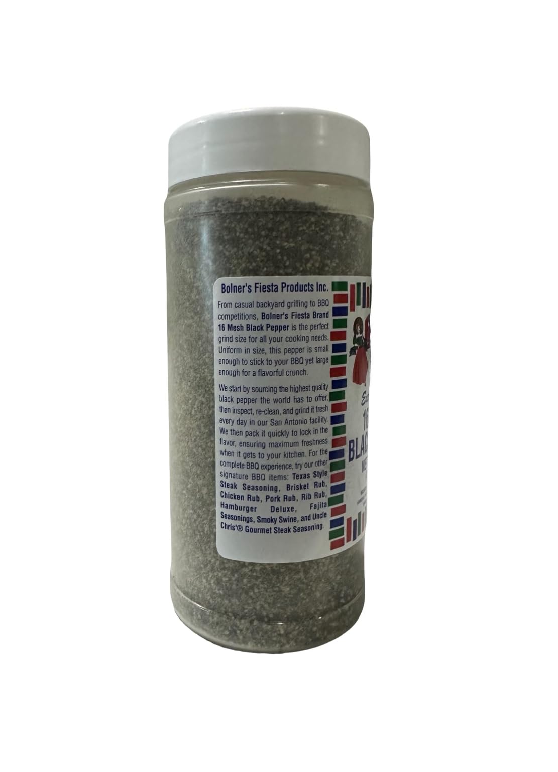 Bolners Fiesta 16 Mesh Black Pepper 8 oz