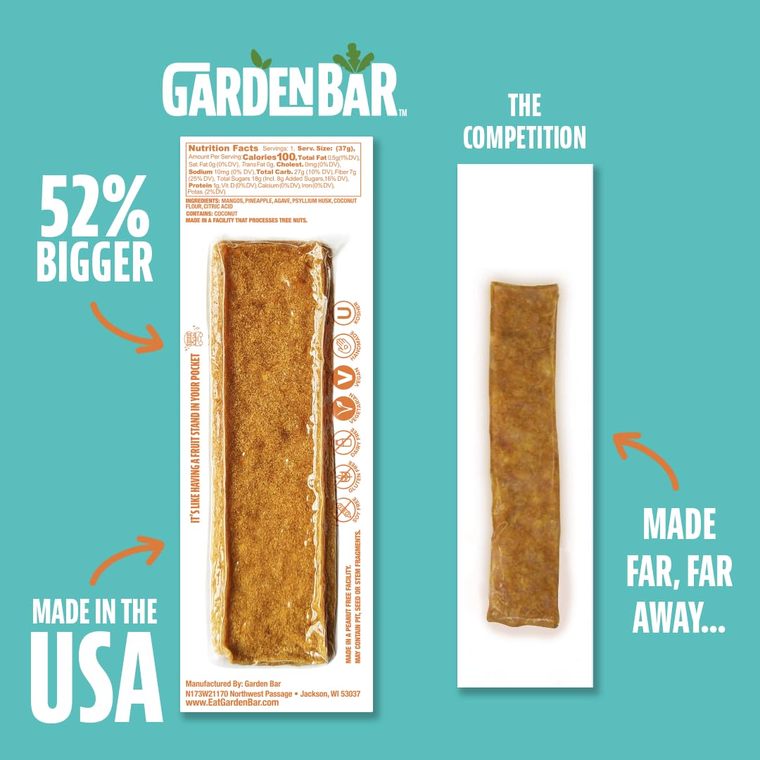 Garden Bar Wildberry Fruit | Healthy Natural Fruit Leather Jerky | Gluten Free, Vegan, Non Gmo, High Fiber Snack | 6 Count