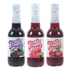 3-Pack Grape, Cherry, Red Raspberry Syrup For Snow Cones, Homemade Sodas, Cocktails, Coffee, Baking And More - Time For Treats 16.9 Fluid Ounce Per Bottle