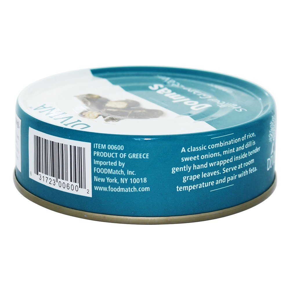 Divina, Stuffed Grape Leaves, Dolmas, 7 Oz. (4 Pack)