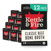 Kettle & Fire Beef Bone Broth, Keto & Paleo Approved, Gluten Free, 16.9 Fl Oz (Pack of 12)