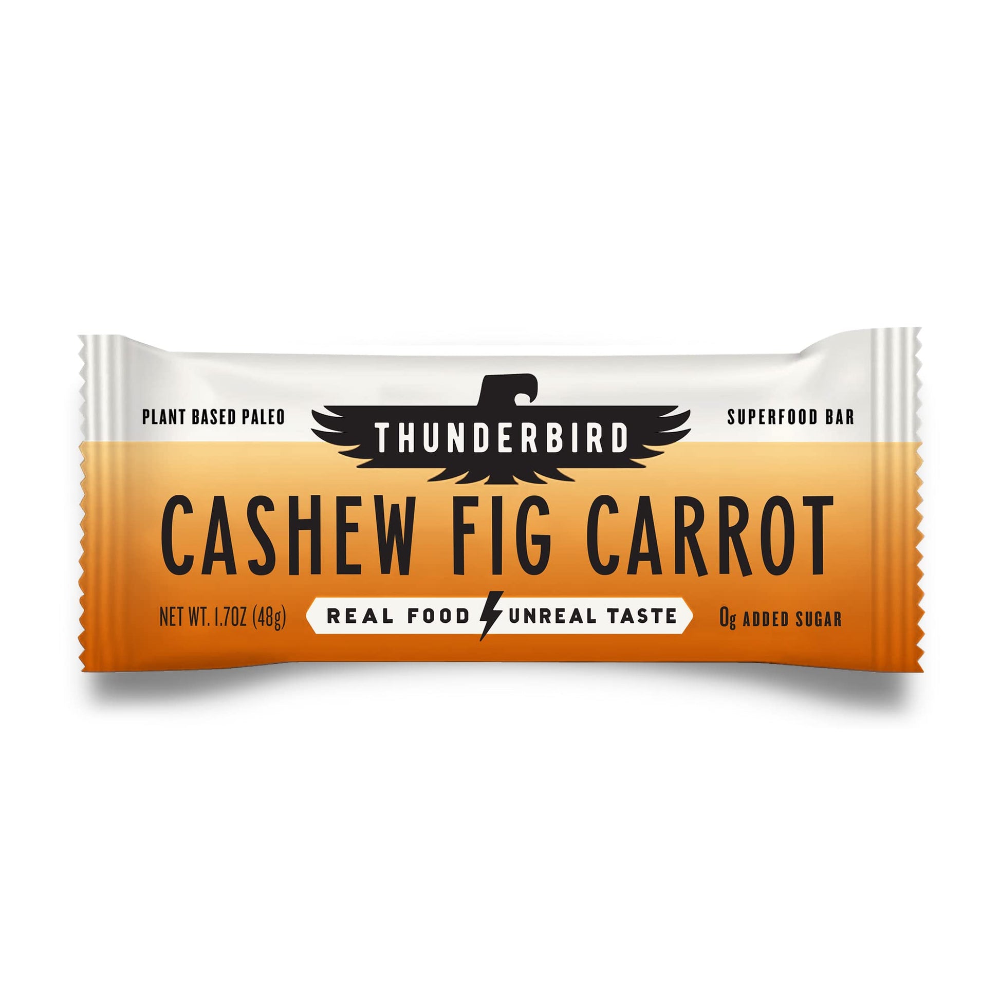 Thunderbird Energetica Energy Bars, Bar Cashew Fig Carrot, 1.7 Ounce, Fruit & Nut Nutrition Bars - No Added Sugar, Grain And Glu