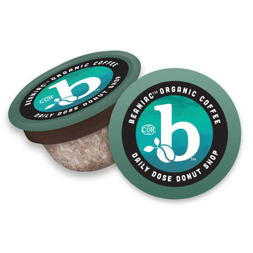 Beaniac Organic Daily Dose Donut Shop, Light Roast, Single Serve Compostable K Cup Coffee Pods, Organic Arabica Coffee, Keurig B