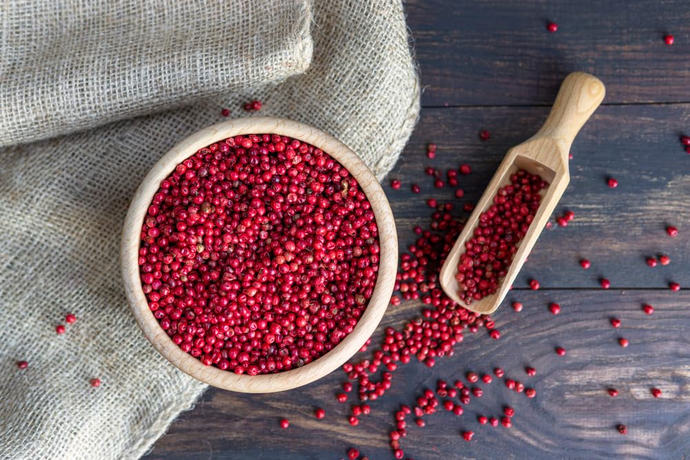 Sanniti Peppercorns In Brine | Imported From Spain | Great For Sauces, Soups, Meats And Light Dishes, 3.9 Oz (Pack Of 2) (Pink)