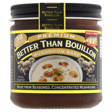 Better Than Bouillon Mushroom Base, Concentrated Broth, Makes 9.5 Quarts, 8 Ounce (Pack of 4)
