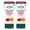 VIVID KITCHEN Korean Chicken Sauce - Low-Calorie, No Preservatives - Sweet and Savory Flavor - Easy Squeeze Bottles - Authentic