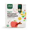 365 By Whole Foods Market, Organic Applesauce, Cinnamon - Unsweetened (4 - 3.2 Ounce Pouches), 12.7 Ounce