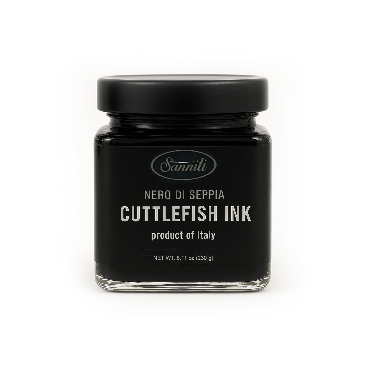 Sanniti Cuttlefish Ink Nero Di Seppia | Authentic Italian Seafood Ink | Gourmet Ingredient For Pasta Risotto And Seafood Dishes | Product Of Italy (8.1 Oz)