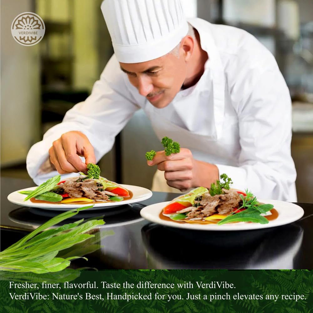 VERDIVIBE Premium Dried Culantro Leaves - 1 oz Pack for Authentic Asian Flavor