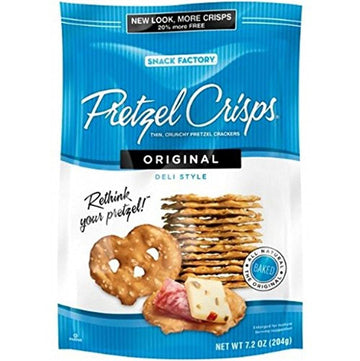 Snack Factory Pretzel Crisps Original 7.2 Oz