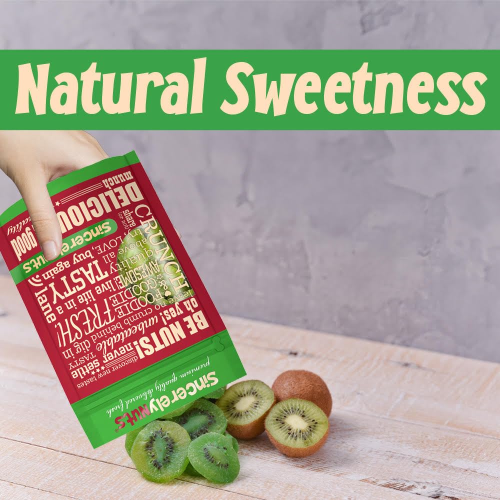 Sincerely Nuts Dried Kiwi Slices (1 Lb)-Vegan, Gluten-Free, And Kosher Certified- Satisfying And Naturally Sweet On-The-Go-Treat