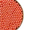 Orange Sprinkles Edible Pearls,130g 4.6OZ Cake Sprinkles,Cookie Sprinkles,Sugar Pearl, Edible Candy Pearls for Cake Cupcake Deco