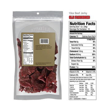 LYZAS SWEETS & Beef Jerky Gift Set, Old Fashioned & Peppered, 2 x 5 oz. Bags, Traditional Style, Bonus Magnet