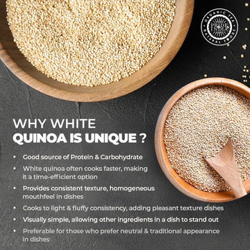 Pride Of India - Pack Of 6 - Natural White Royal Quinoa - Superior Grade Whole Grain, 3 Lbs Jar