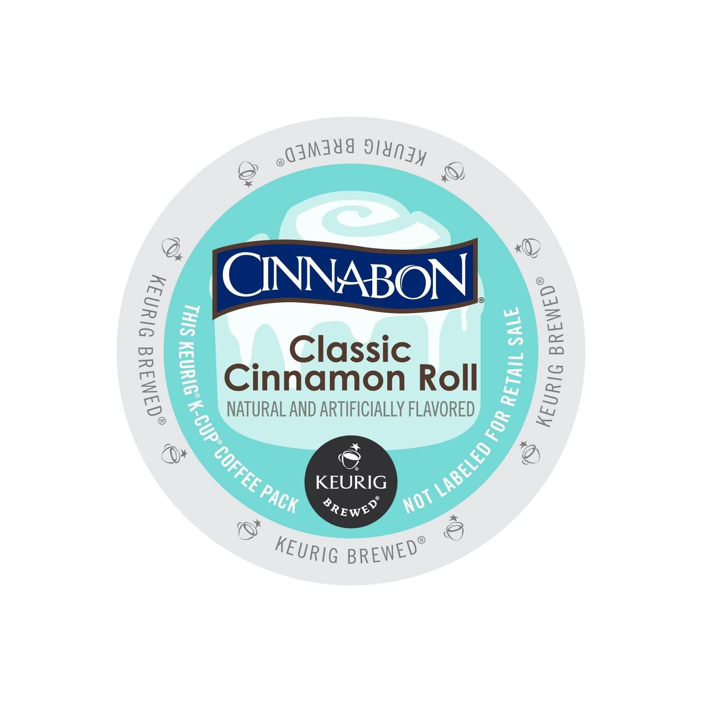 Cinnabon Classic Cinnamon Roll K-Cup Coffee 24 Count, Pack Of 4