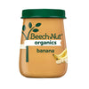Beech-Nut Organic Baby Food Jars, Organic Banana Puree, Stage 2 Baby Food For Babies 6 Months And Up, Non-Gmo, 4Oz Glass Jars, 1