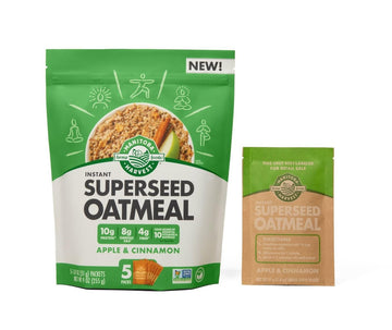 Manitoba Harvest Superseed Instant Oatmeal, 10G Protein, 4G Fiber And 8G Omega 3 And 6 Per Serving From Hemp Hearts, Whole Grain