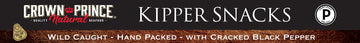 Crown Prince Kipper Snacks with ed Black Pepper, 3.25 oz Cans, Pack of 18