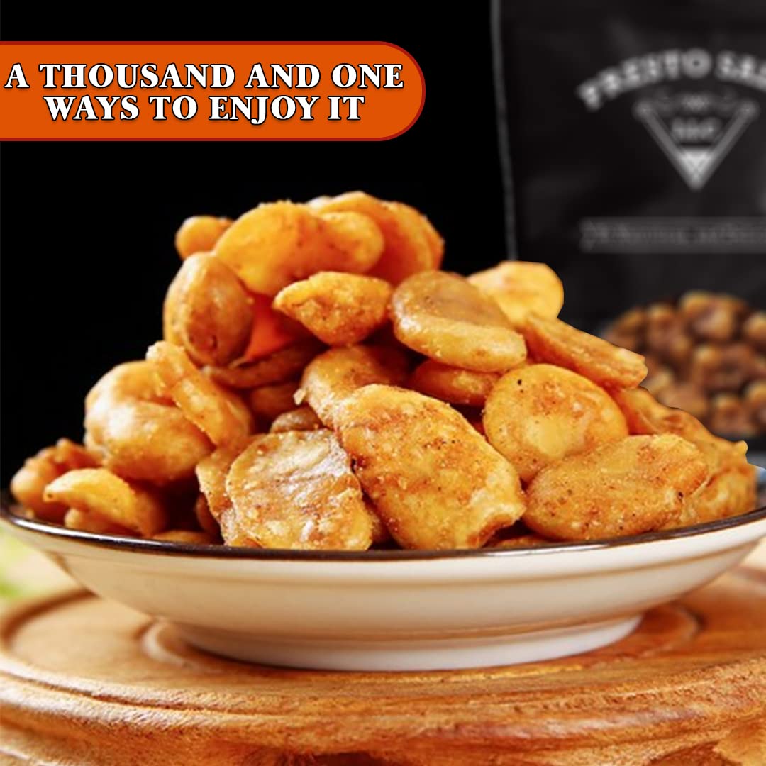 Presto Sales Fava/Broad Beans, Spicy Roasted Salted, 5 lbs Resealable Pouch, Low Sugar, Low Fat Snack