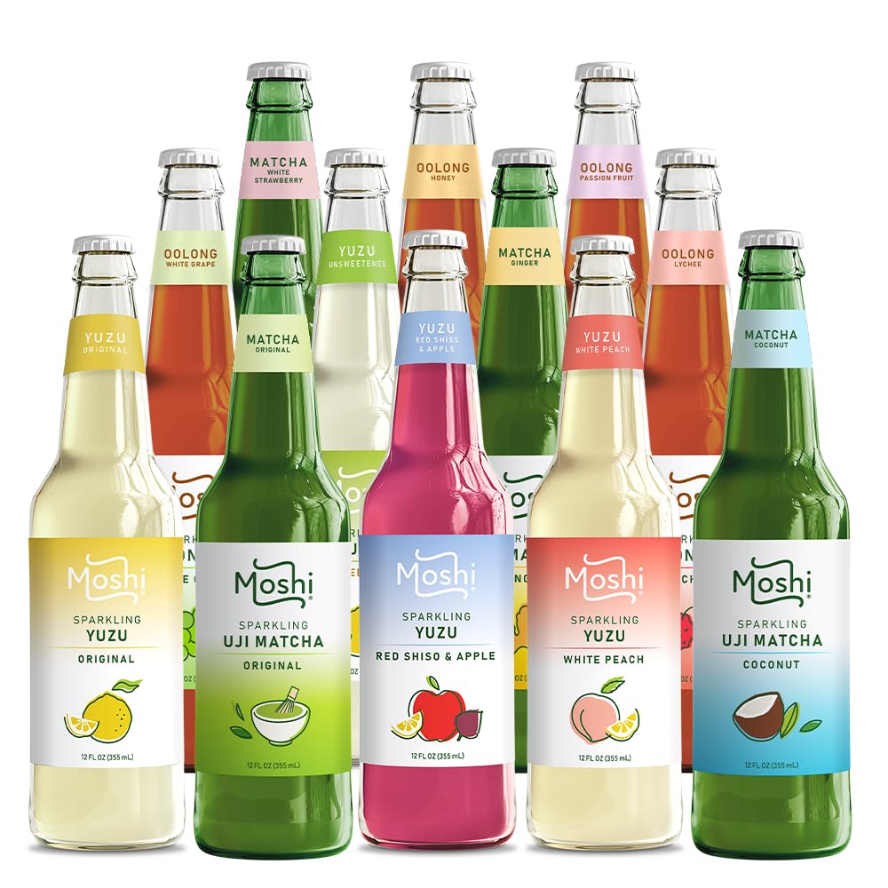 Moshi Sparkling Drinks Variety Pack - 12 Bottles