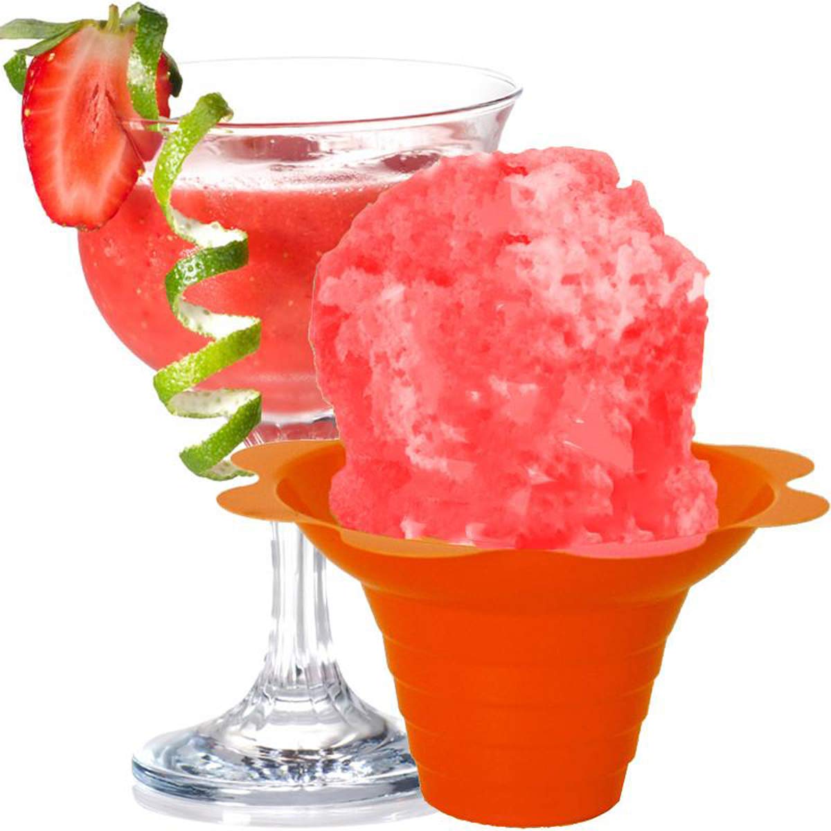 Hypothermias Strawberry Daiquiri Ready To Use Gallon (128 Fl. Oz) Hawaiian Snow Cone Flavors Syrup - Shaved Ice, 100% Pure Cane